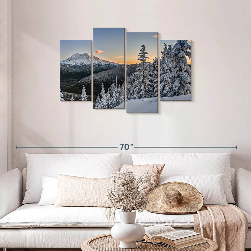 Alvord Mount Rainier Sunrise, H 27 po x l 43 po