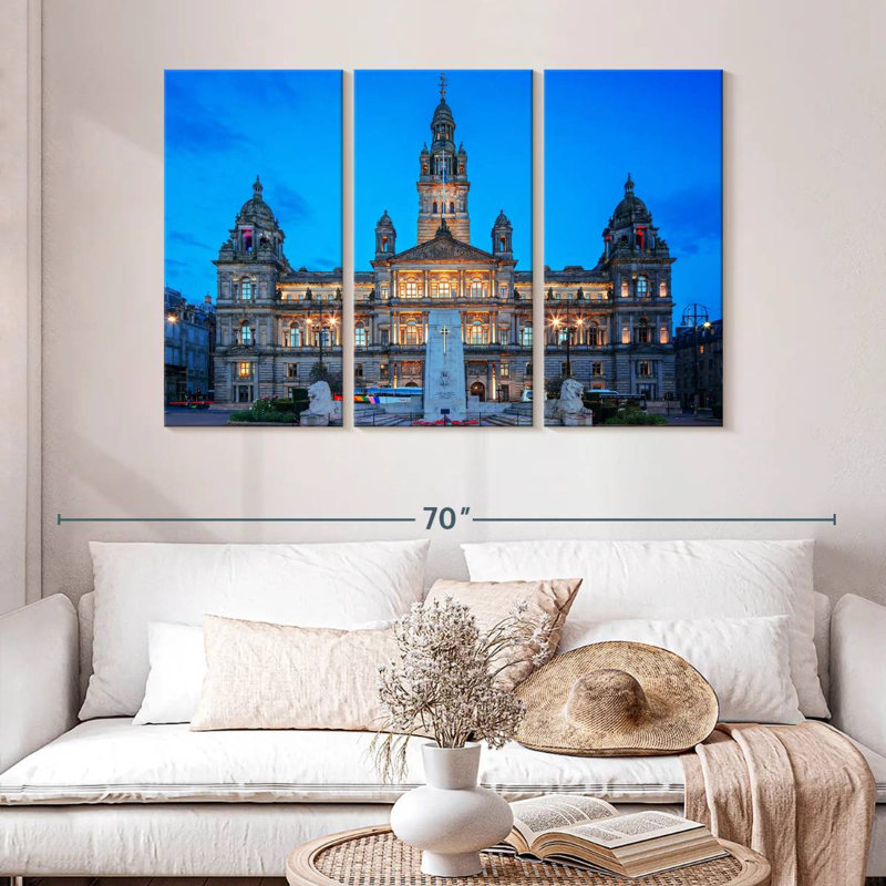 Lilie Glasgow City Chambers, H 32 po x l 50 po