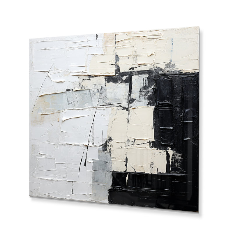 «Black and Beige Scandinavian Modernity Art» sur, H 36 po x l 36 po x P 1,5 po