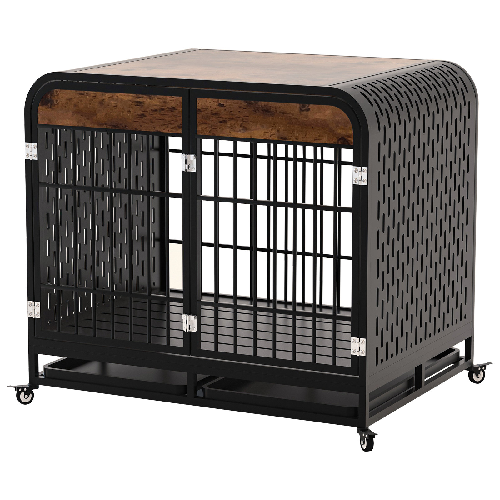 https://assets.wfcdn.com/im/10485422/compr-r85/2338/233892474/heavy-duty-dog-crate-wooden-dog-cage-furniture-with-tabletop-for-small-medium-large-dogs-decor-pet-house-kennel-with-removable-trays-and-lockable-wheels.jpg