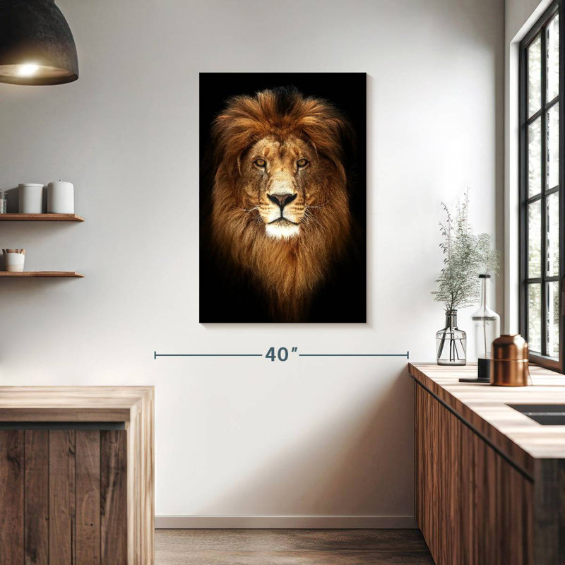 Brampt Mystifying Lion Head, 39" H x 26" W