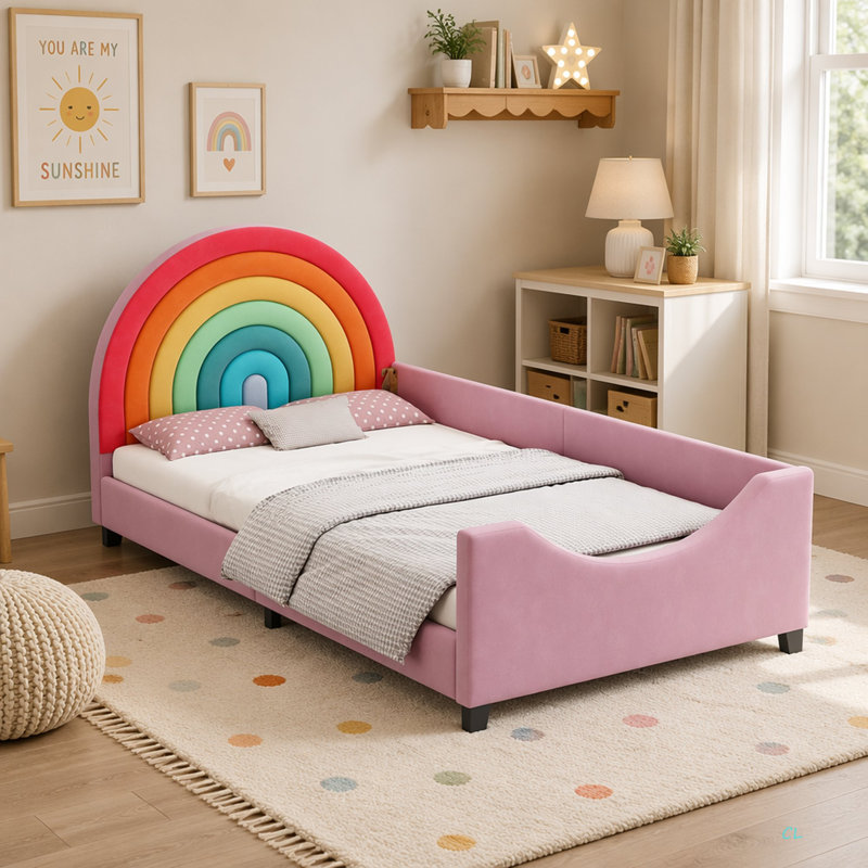 Lit de jour simple tapissier Rainbow