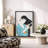 Japanese Ukiyo-e Woman Combing Hair Artwork, Classic Kimono Portrait Pictures, Framed Canvas Giclee Print Wall Art-123634550-123634556