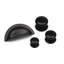 76mm Matt Black Cup Handle-126282197
