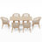 Rectangular Outdoor Dining Set With Cushions-137466331-137466328