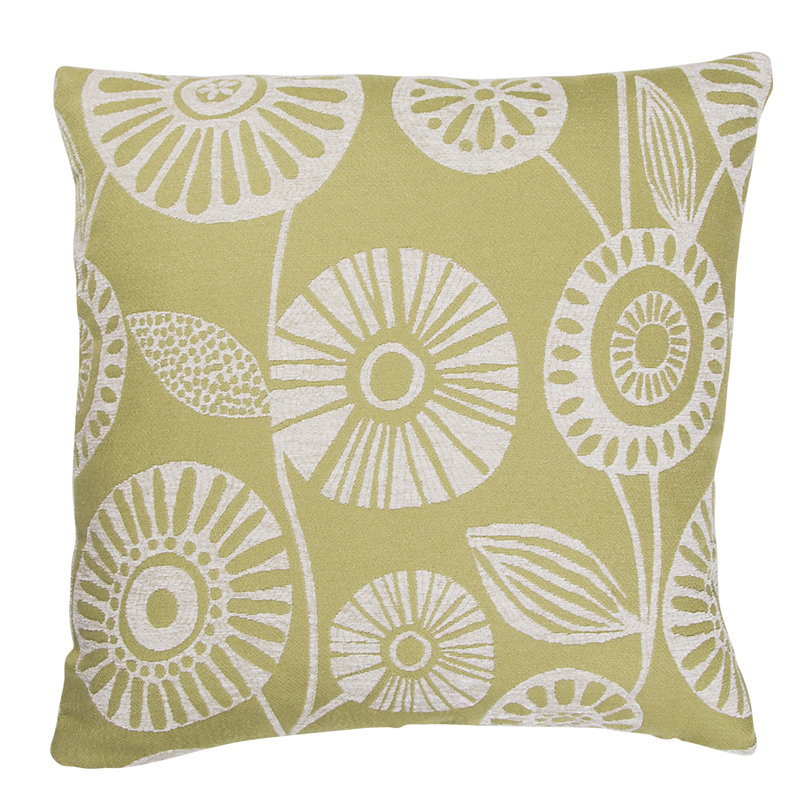 Altmash Floral Square Throw Pillow Cover, Olive