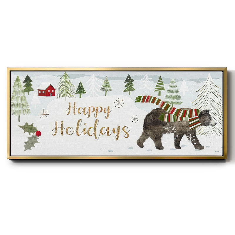 Woodland Christmas Collection - Toile avec cadre en D