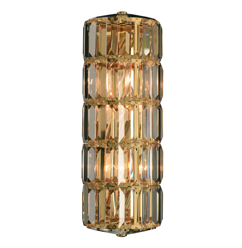 Julien 3 LT 18k Gold/Clear Wall Sconce Allegri, Gold
