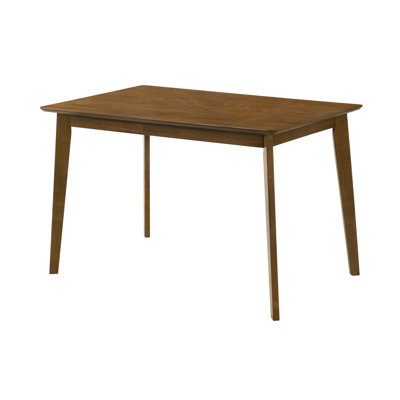 Bois de noyer moderne de 47 po Deatsville Table de salle à manger à base évasée - 4 places