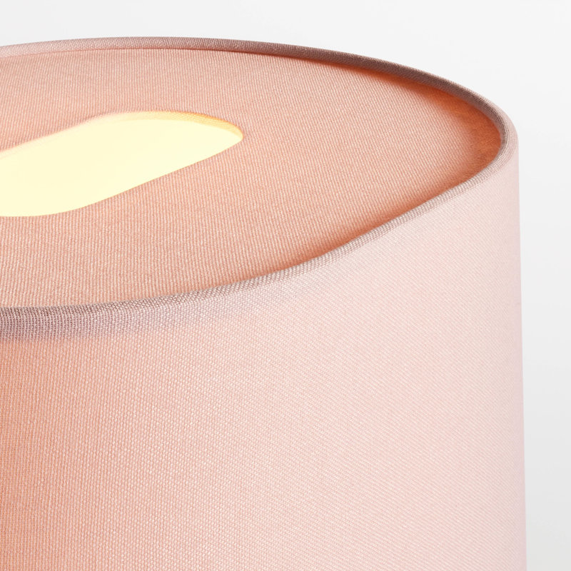 Hilla Table Lamp, Blush, 21”H x 18” W x 13” D