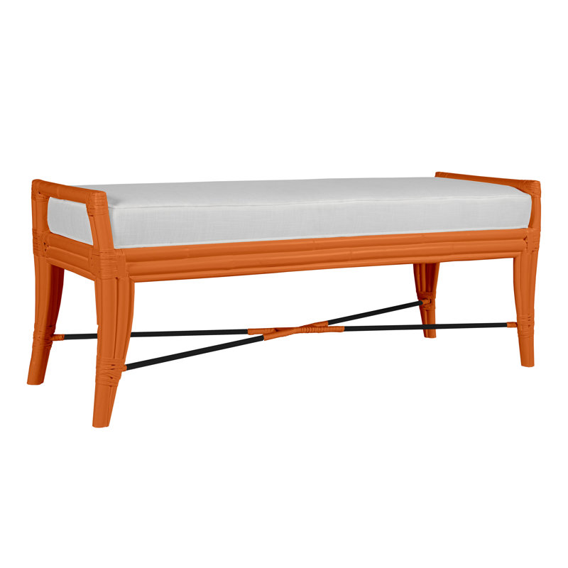 Banc rembourré Malacca, Tranche d'orange