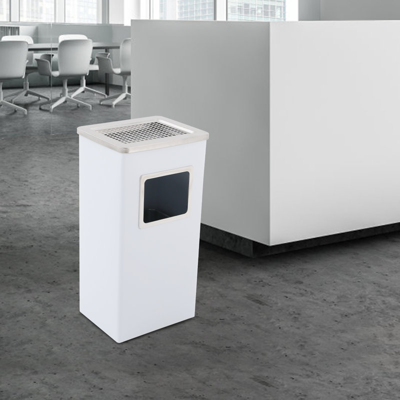Trash Can Garbage Can, White