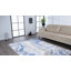 Tapis bleu / doré Marble-321004541
