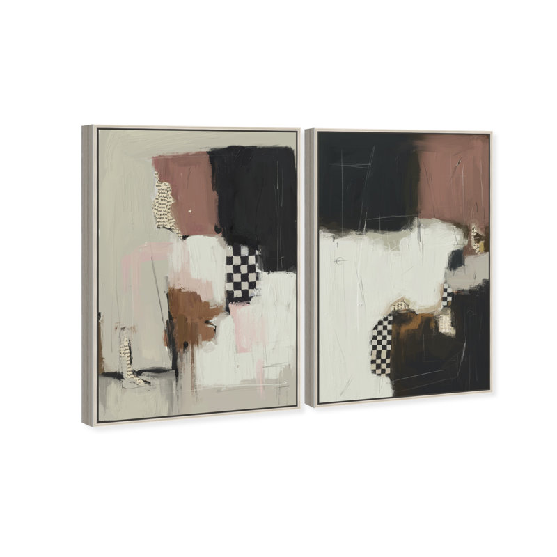 Longing Set Set by Oliver Gal, 31"H x 46"W, Silver Floater Frame