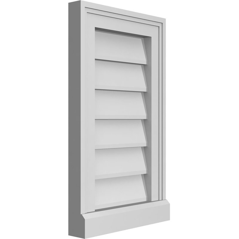 Cadre de seuil Brickmould, brun clair apprêté, H 20 po x l 12 po x P 2 po