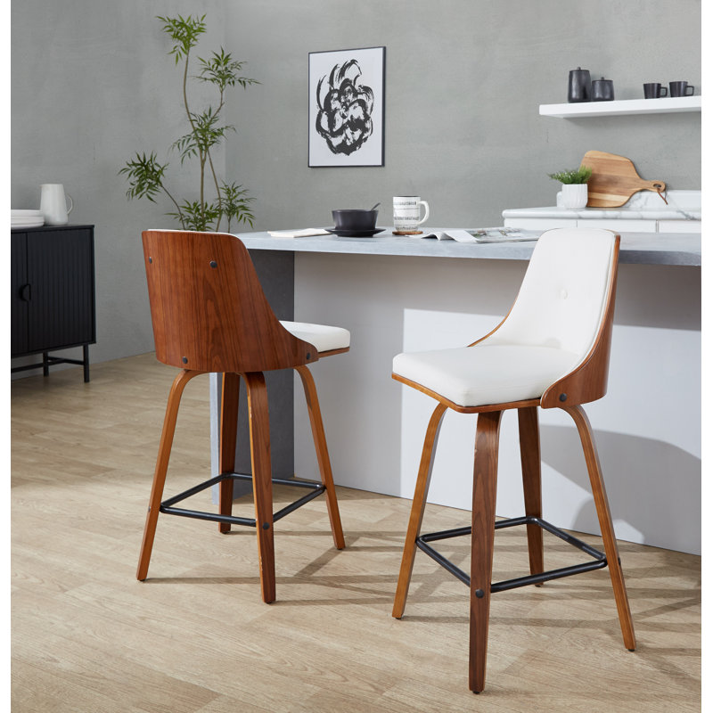 Tabouret de comptoir Archaimbaud, Blanc