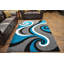 Tapis abstrait turquoise / gris Mccampbell-28997872