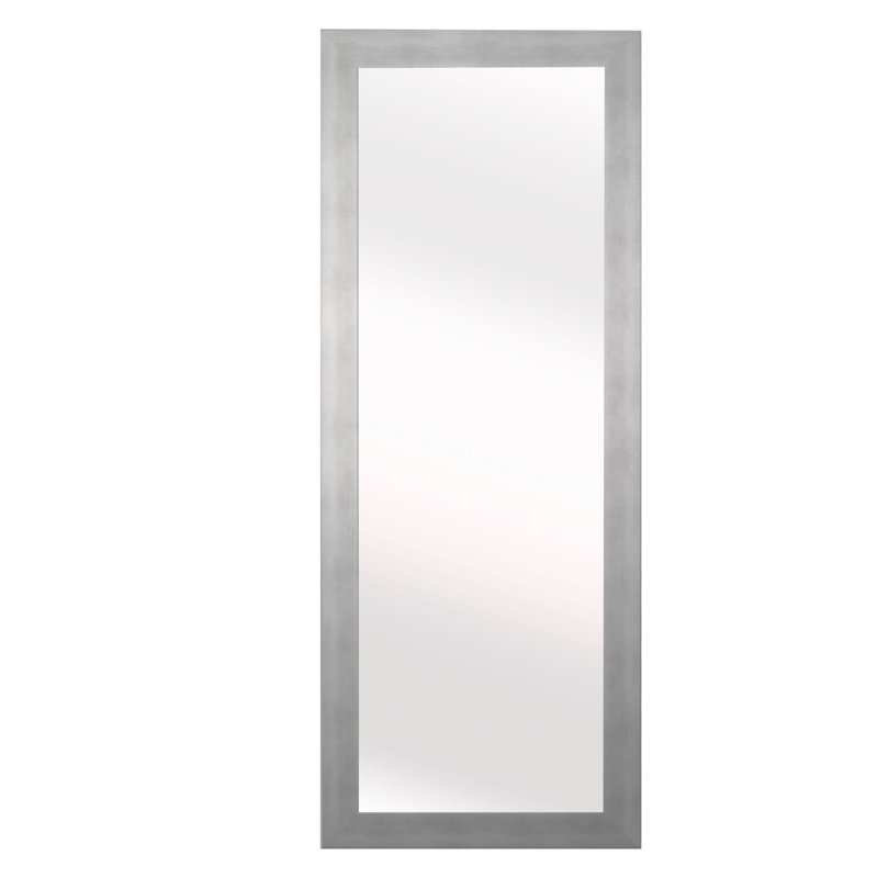 Flat Wall Mirror, 52" H x 32" W, Silver
