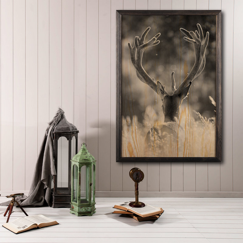 Perry Single Picture Frame Print on Wood, 70cm H x 50cm W x 2cm D