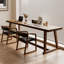 Bureau double en bois massif de style américain-1823292584