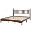Lit plateforme très grand en bois avec tête de lit en forme de gourde, lit plateforme de style rétro avec support en lattes de bois-62549747-210750466