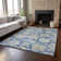 Premium Machine Washable Cerrito Blue Rug