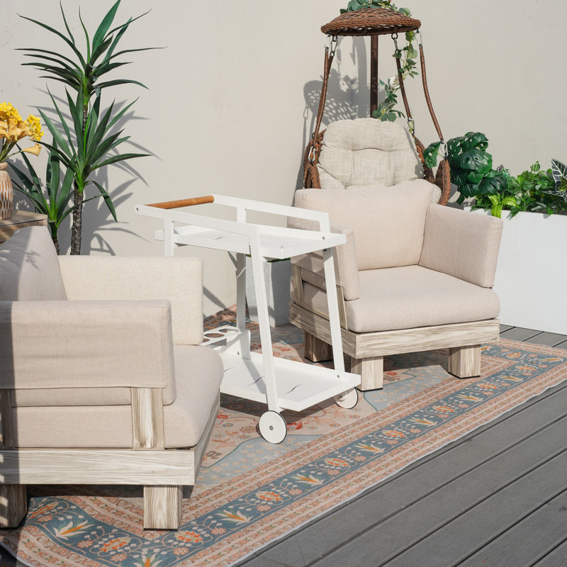 Shenia 3-Piece Outdoor Upholstered Coversation Set