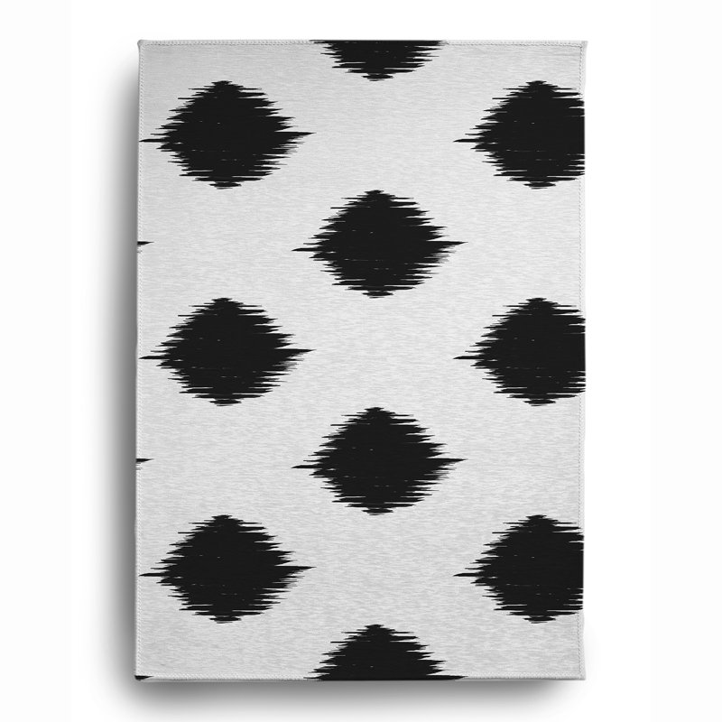 Halima Chenille Polka Dots Indoor Rug, Rectangle 5' x 7'