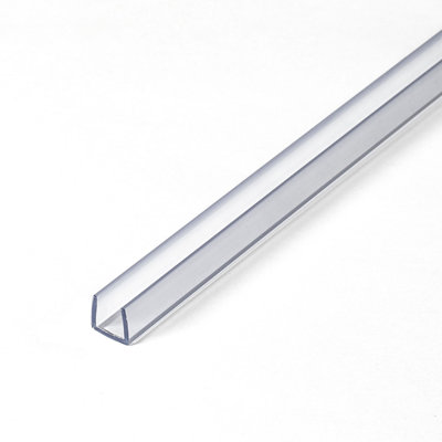 Plastic 0.25'' W x 72'' L T-Molding in Clear