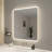 42 Round LED Front and Backlit Wall Mirror in Satin Gold-2005024104-2005024122