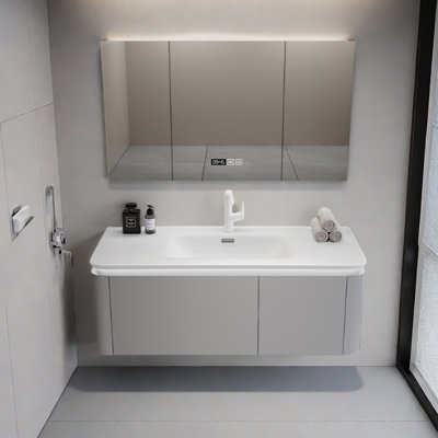 Armoire de salle de bain minimaliste de style nordique
