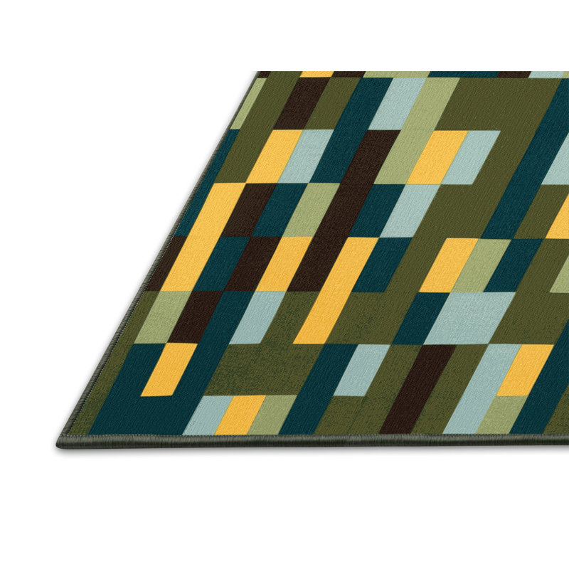 Geomatrix Rug, Rectangle 2' x 3'