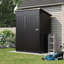 5 ft. W x 3 ft. D Galvanised Metal Storage Shed with Base & Sloping Roof , Ventilation-128728895