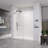 Frameless Double Sliding Shower Door 68"-72" W X 76" H ,  Shower Glass Door With 5/16" (8Mm) Clear SGCC Tempered Glass, Explosion-Proof Film, Stainless Steel Hardware-117492542