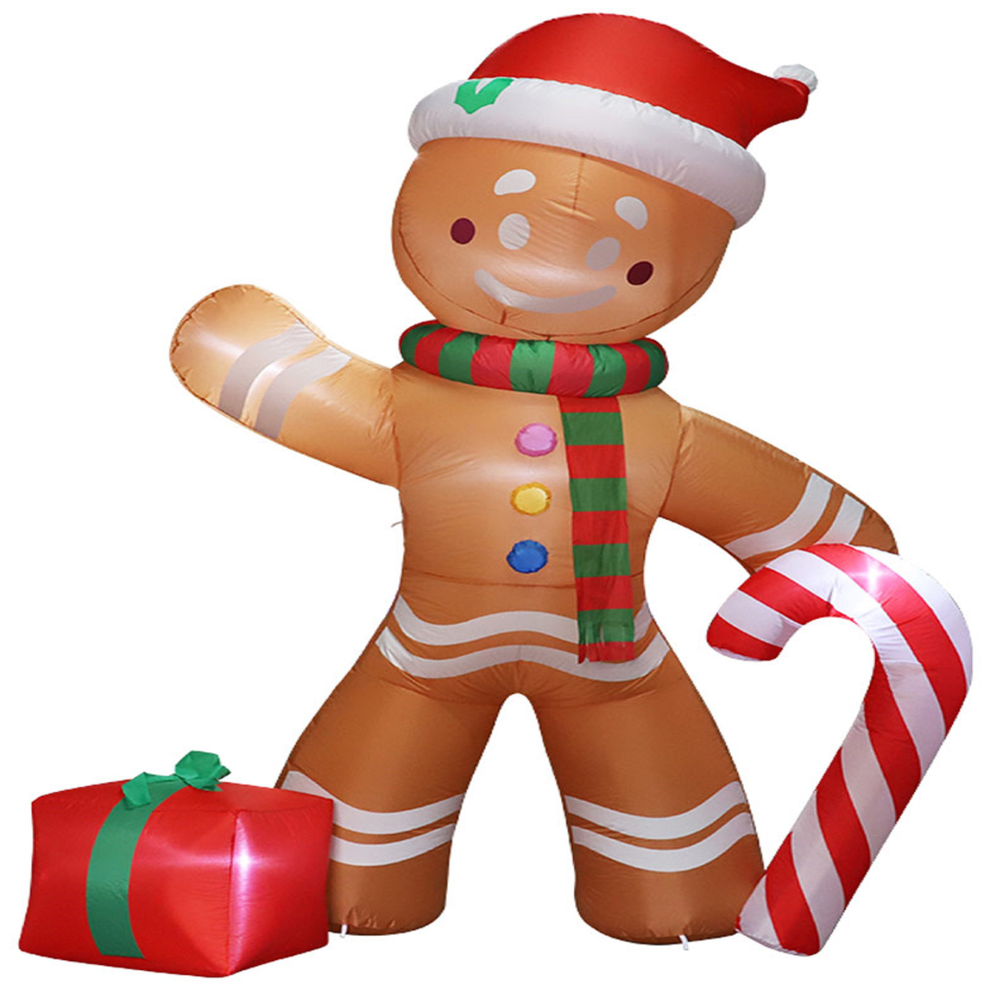 The Holiday Aisle® PMU Christmas - Holiday Gingerbread Man Inflatable ...