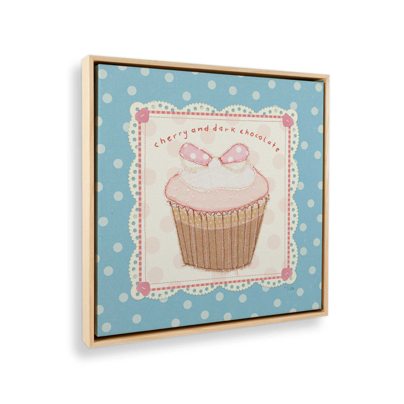 «Lil Cupcakes II» par Pela Studio, reproduction d'art, L 12 po x H 12 po, Érable, Toile avec cadre