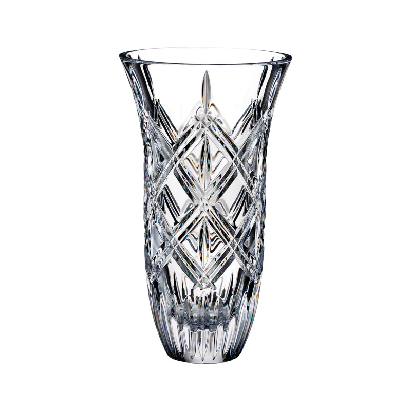 Marquis Lacey 9" Crystal Vase with Modern Design