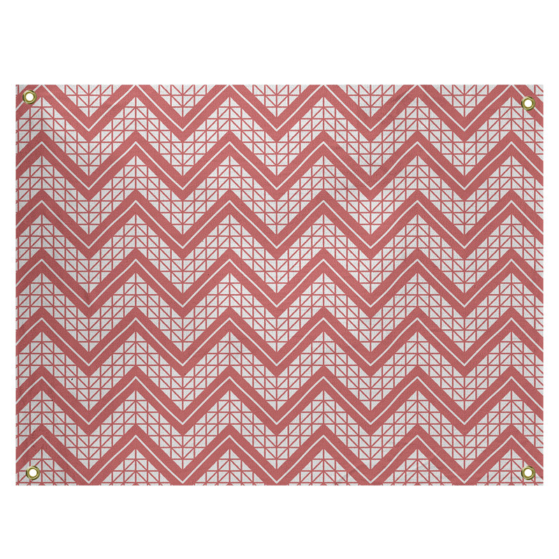Tapisserie Stephenie, H 50 po x l 59 po, Rouge / Mauve