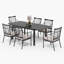 Ensemble repas pour 6 personnes avec coussins Argyri