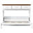 Twin Size Murphy Bed with 3 Drawers and Open Shelf, Space-Saving Foldable Wall Bed, White