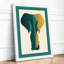 Geometric Elephant Art Deco - Framed Print-1588419940-1588419949