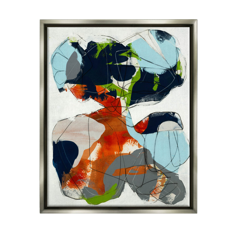 Giclée audacieuse et audacieuse par Jeff Jorillo, H 21 po x l 17 po x P 1,7 po, Cadre flottant gris lustré