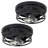 2-light Black Industrial Flush Mount Ceiling Light Fixtures 2pack