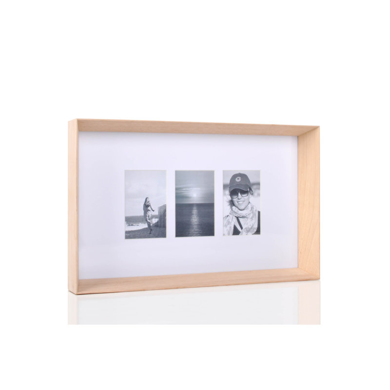 Prado Wood Bevelled Picture Frame with Mat, Timber