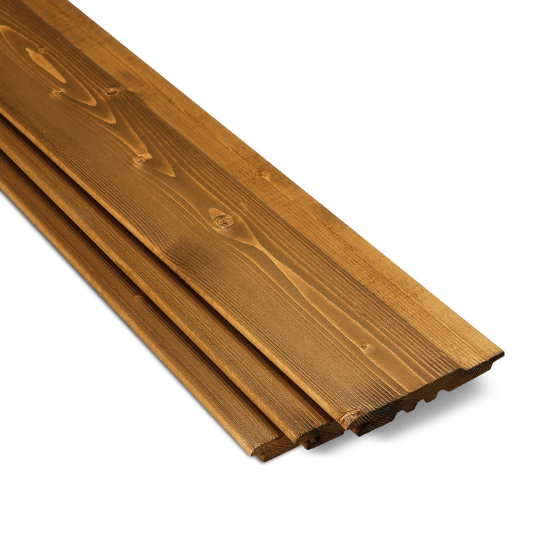 Viking Painted Cladding TG Shiplap White Oak L 2.4M x W 146Mm x T 19Mm Pack Of 6 Pieces (1 Bundle)