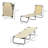 Foldable Outdoor Chaise Lounge Chair, 5Level Reclining Camping Tanning Chair With Strong Oxford Fabric For Beach, Yard, Patio, Pool, Beige-758314594-758314593