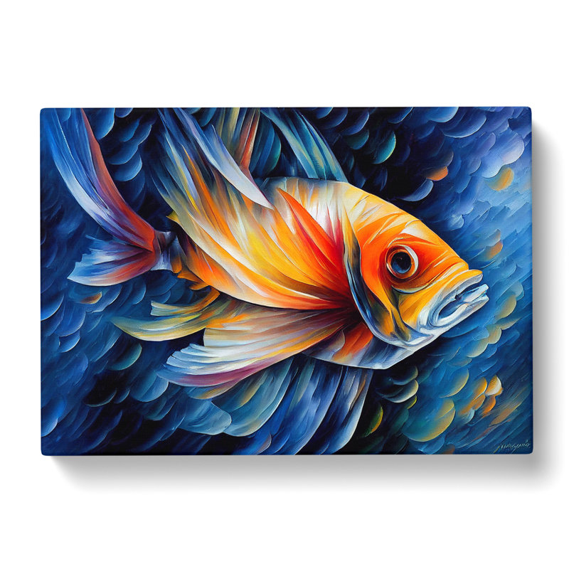 Awesome Fish - Wrapped Canvas, 40cm H x 60cm W x 3cm D