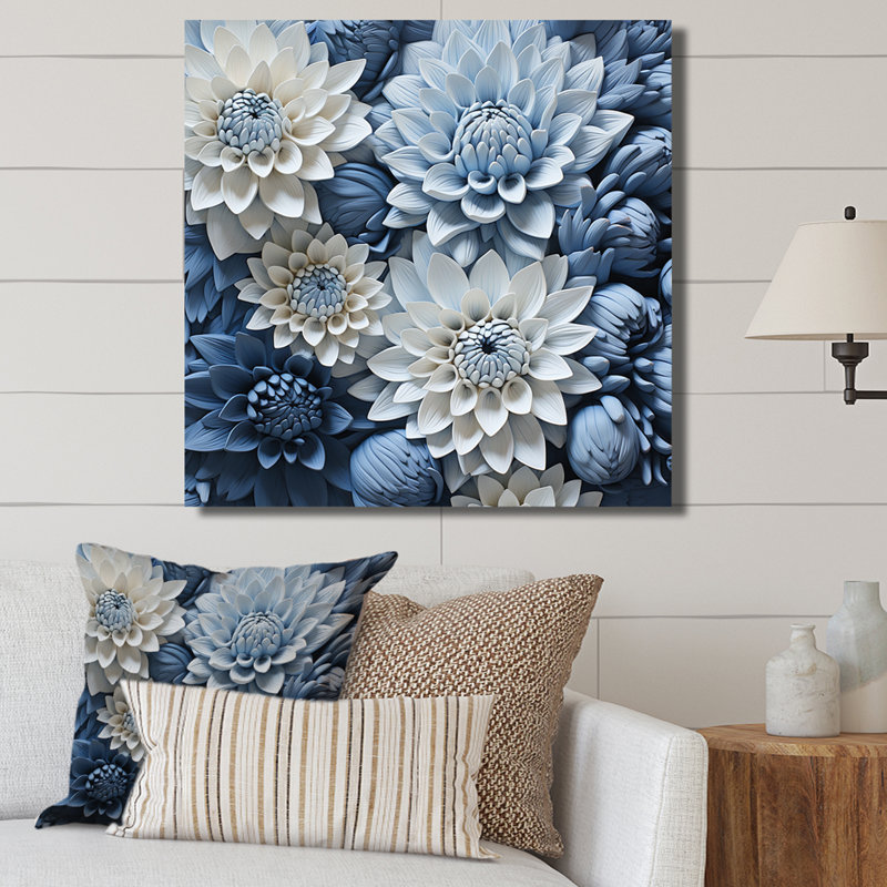 «Graceful Mums», impression sur toile, Toile tendue, H 16 po x l 16 po x P 1 po