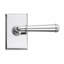 Bravura 840-G1 St. Charles Passage Lever on Beveled Rectangular Rose in Polished Chrome