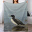Jeté en flanelle de luxe B&W Bird On Water-134404889